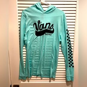 Men’s medium Aqua Vans Lightweight Hoodie